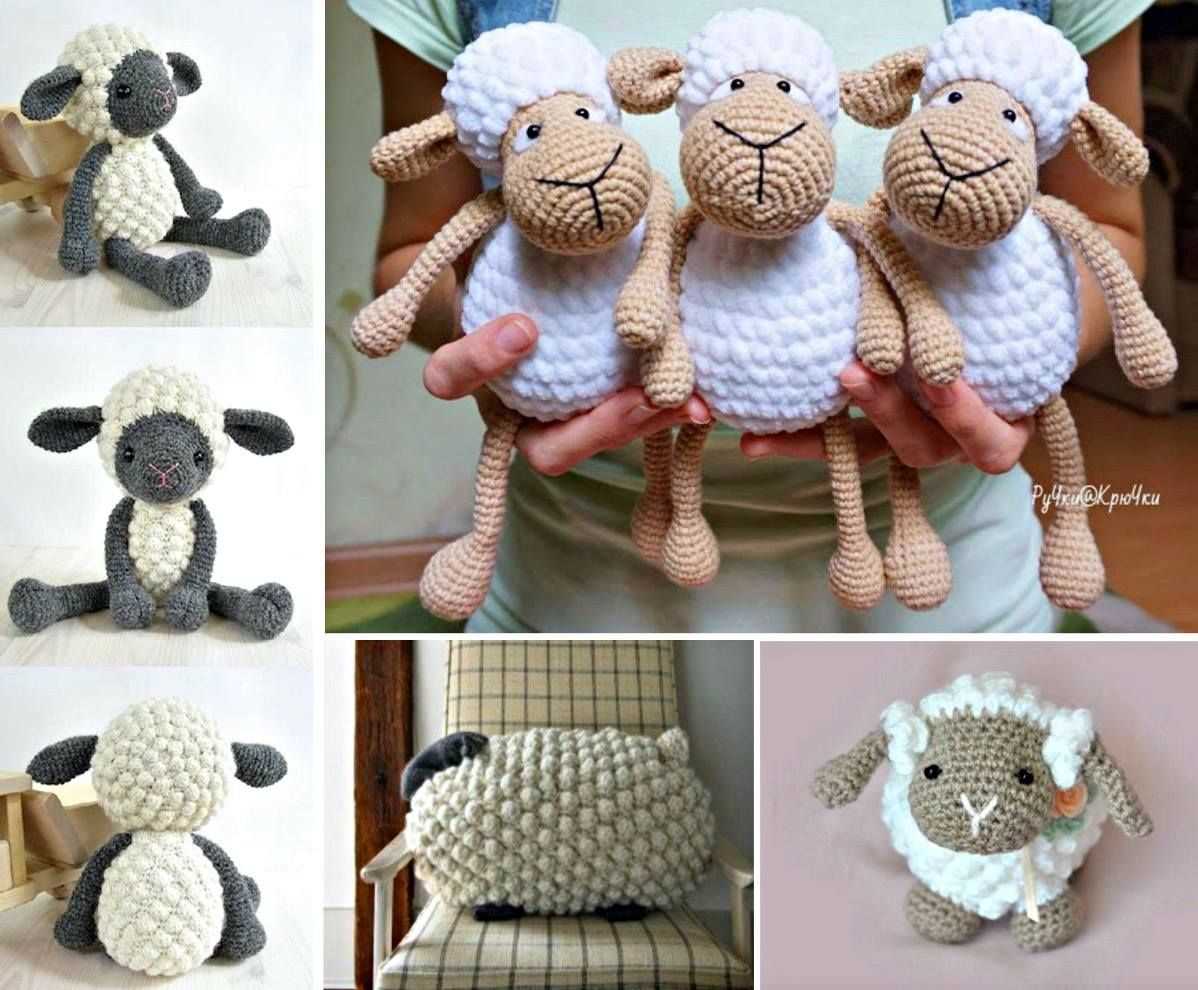 Bobble sheep knitting pattern