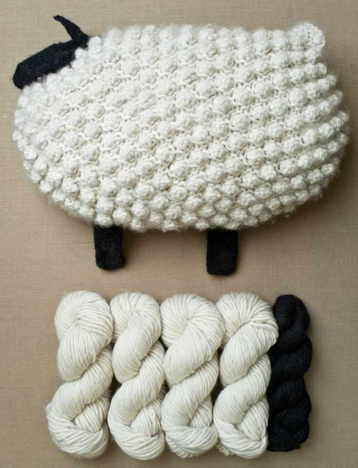 Bobble sheep knitting pattern