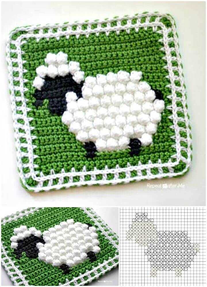 Bobble sheep knitting pattern