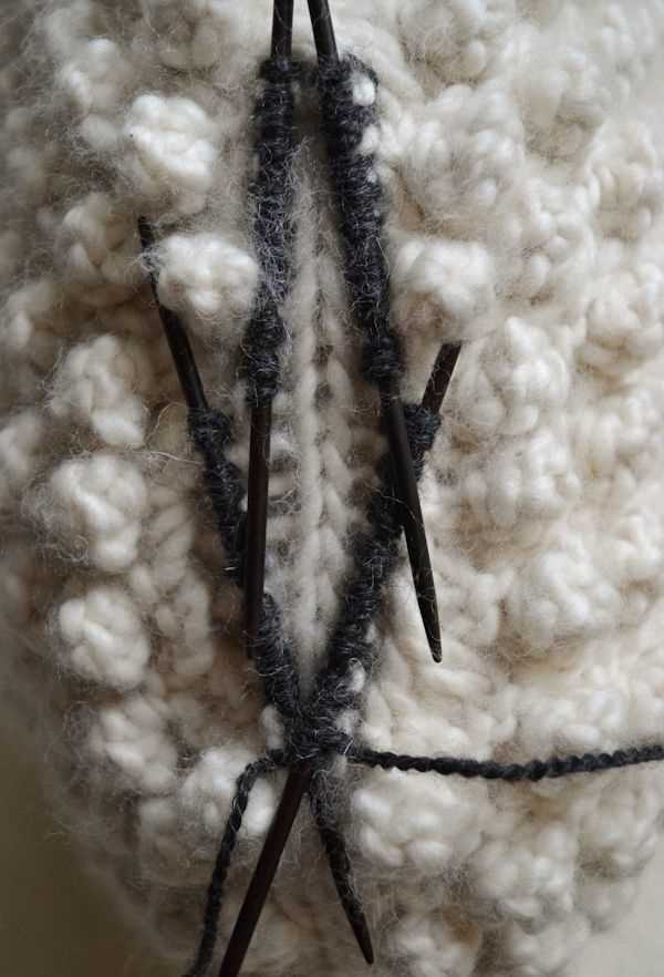 Bobble sheep knitting pattern