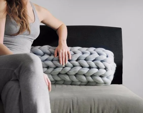 Bolster pillow knitting pattern