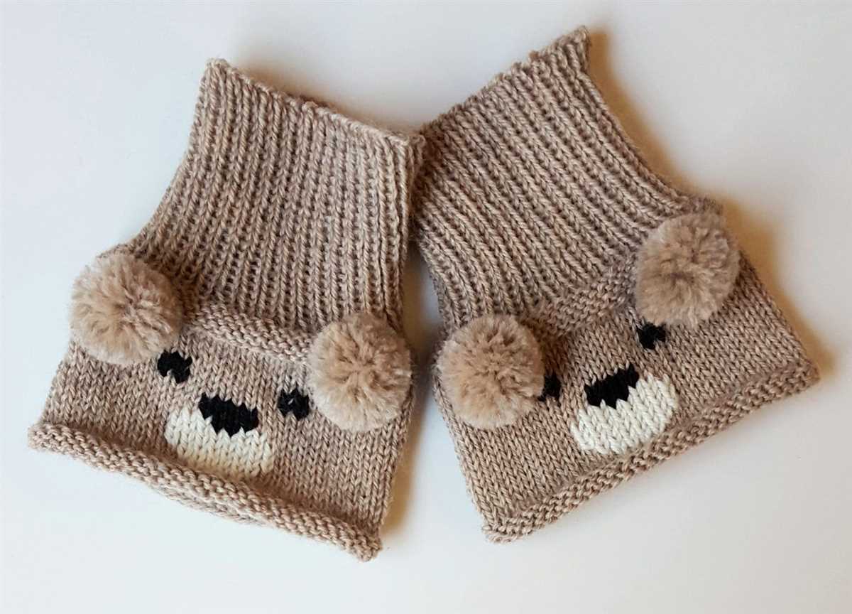 Boot cuffs knitted free pattern