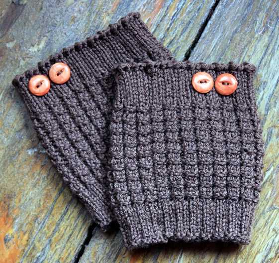 Boot cuffs knitted free pattern