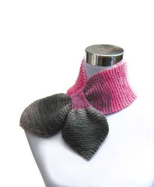 Bow tie scarf knitting pattern
