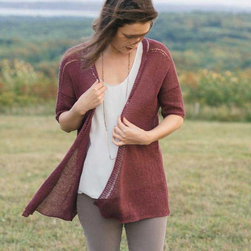 Boxy cardigan knitting pattern