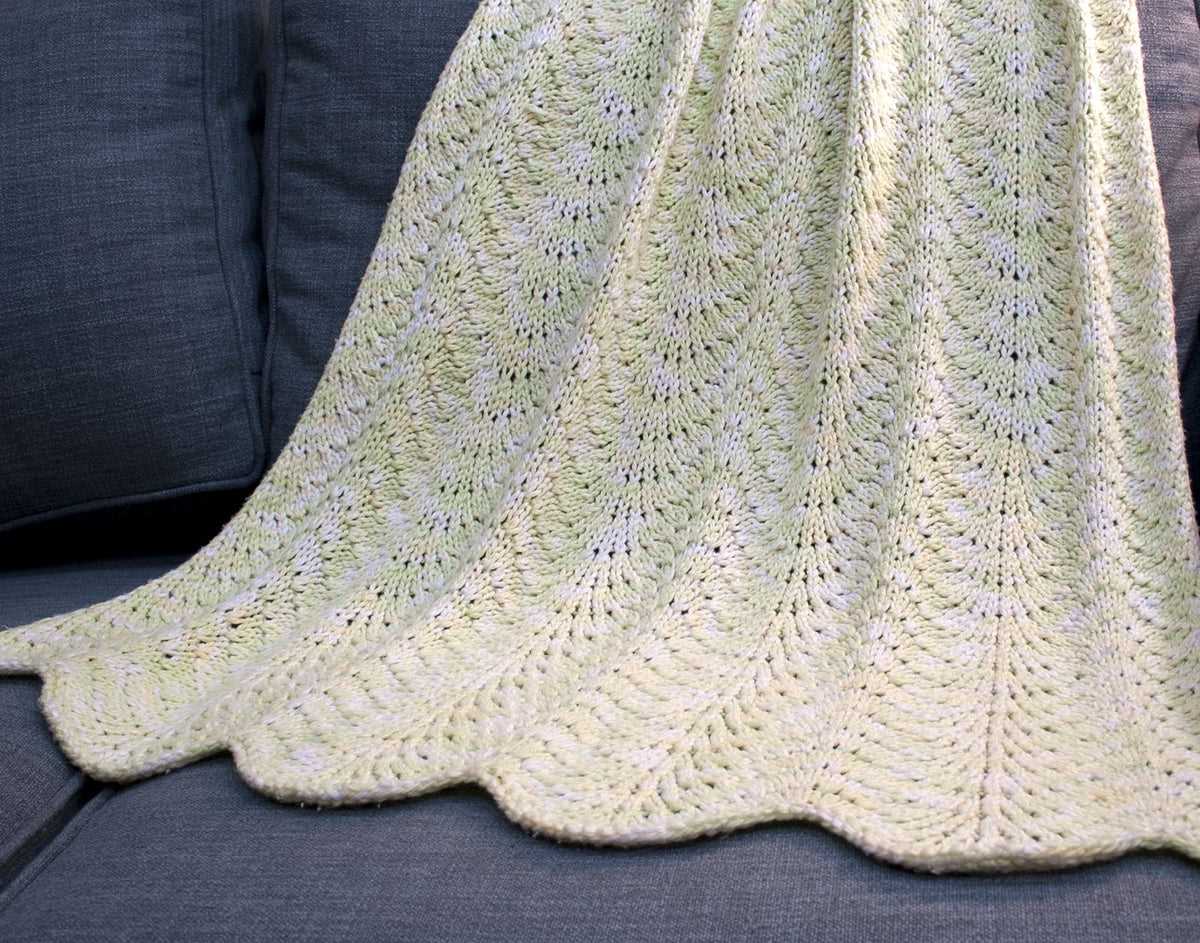 Knit receiving blanket pattern