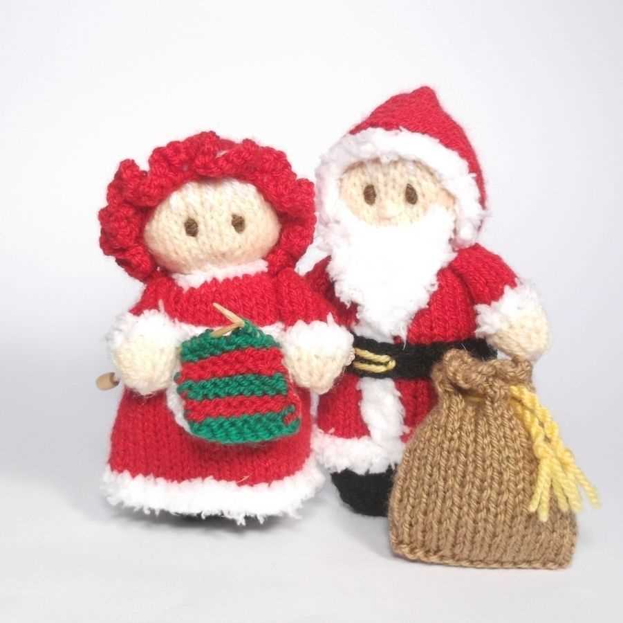Knitting patterns for santa claus