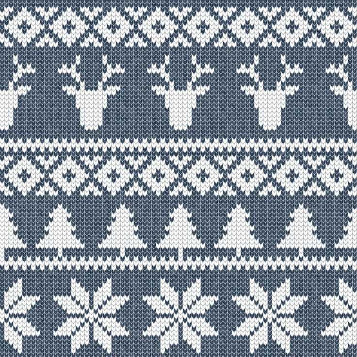 Fair isle snowflake knitting pattern
