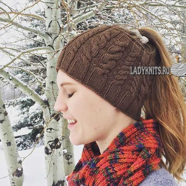 Knit ponytail hat pattern free