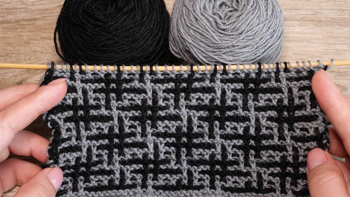 Brackets in knitting pattern