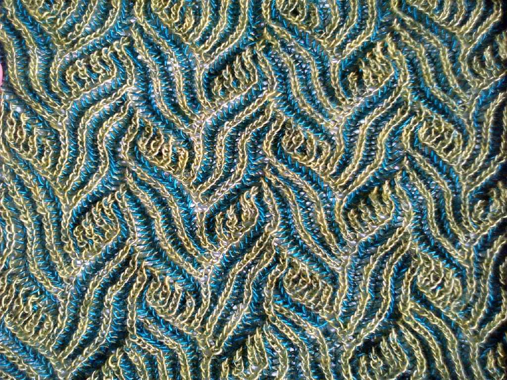Brioche pattern knitting