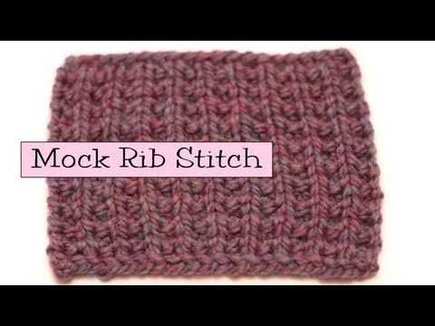 Broken rib knit pattern