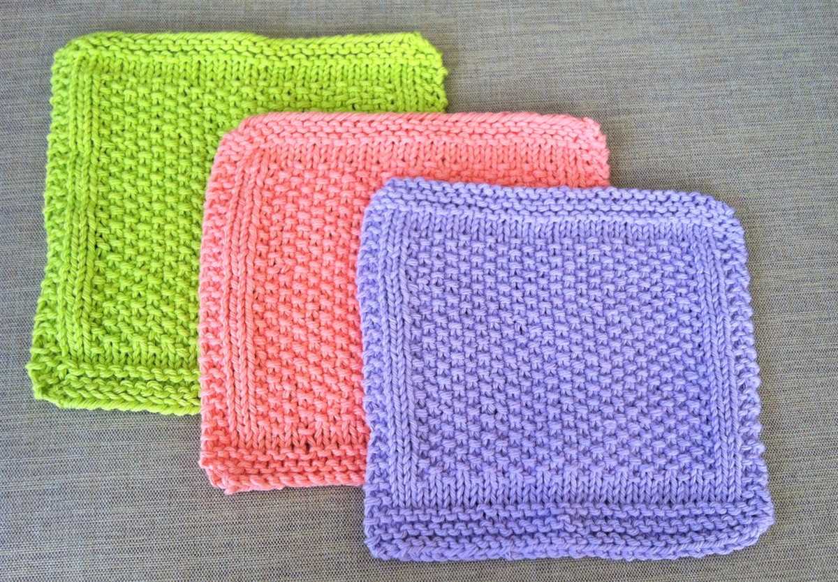 Knit seed stitch pattern