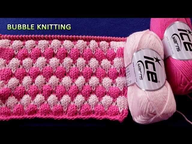 Bubble pattern knitting