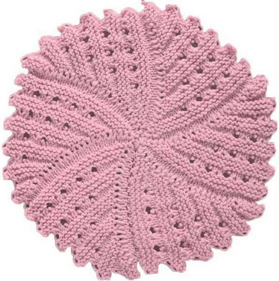 Knit circle pattern