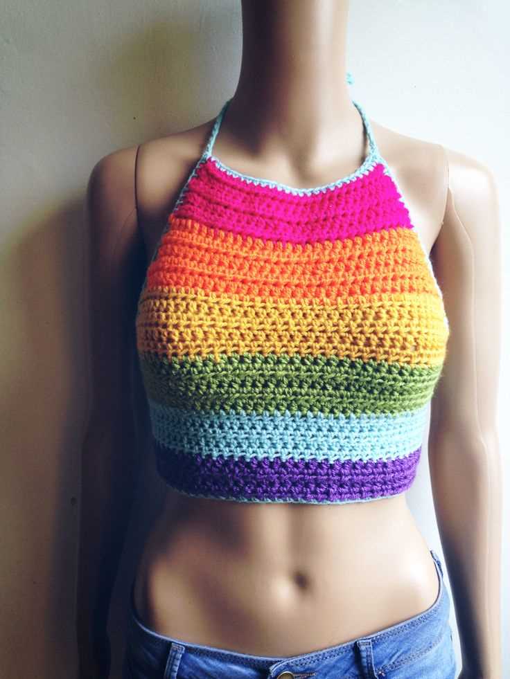 Knit halter crop top pattern