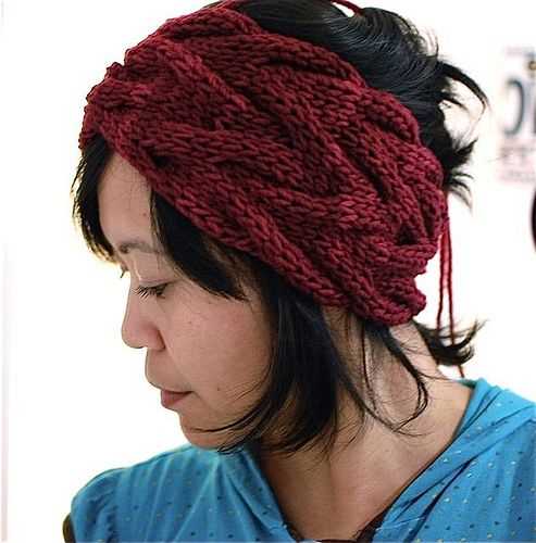 Bulky knit headband pattern
