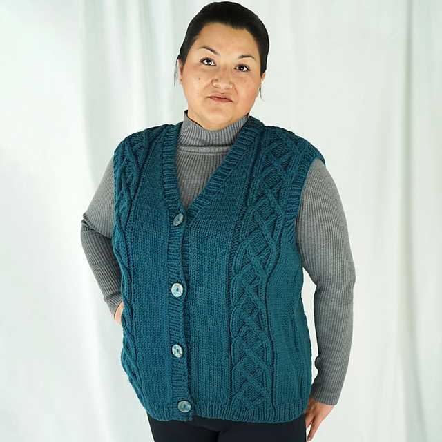 Bulky vest knitting pattern