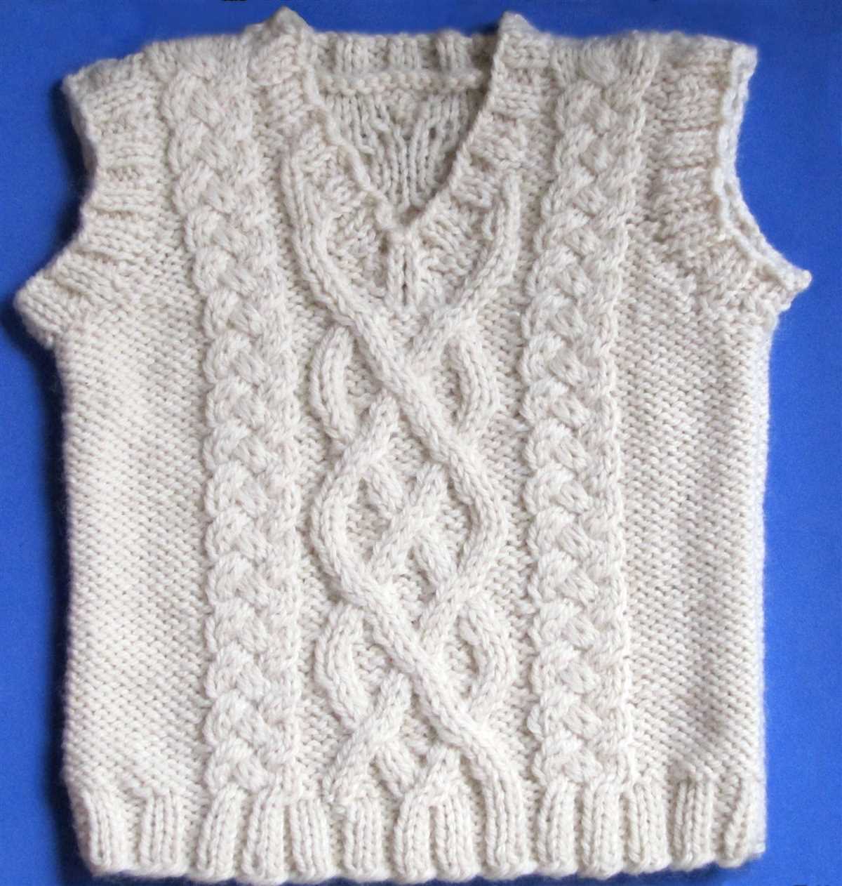 Bulky vest knitting pattern
