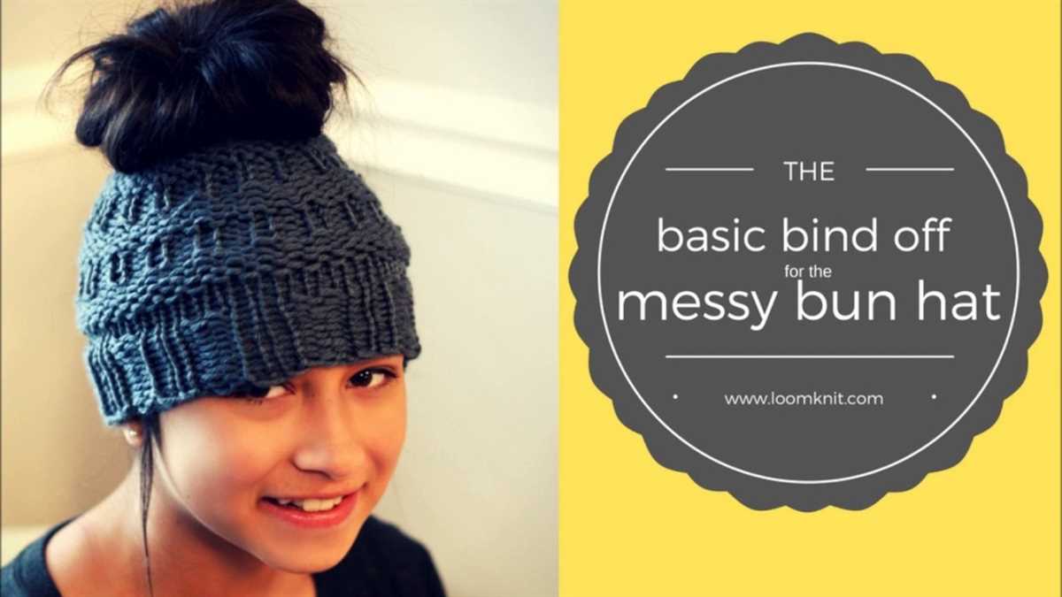 Bun hat knitting pattern