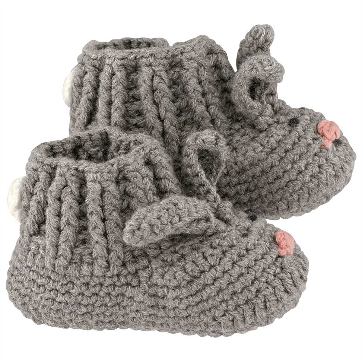 Bunny booties knitting pattern