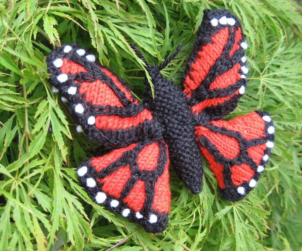 Butterfly knit pattern