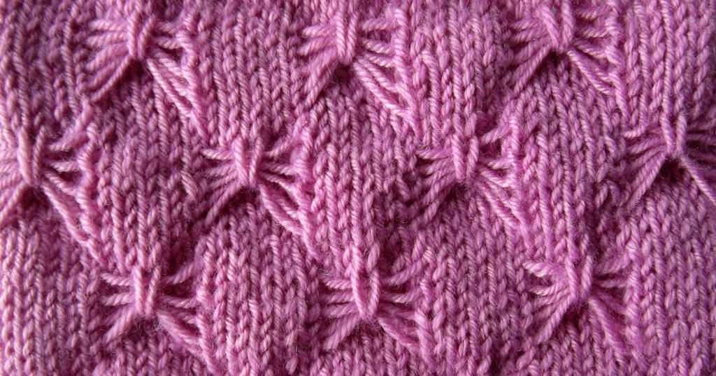 Butterfly knit pattern