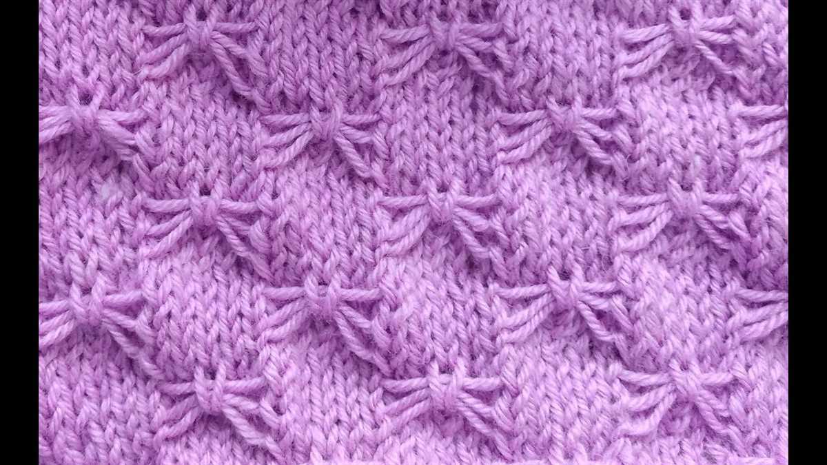 Butterfly knit pattern