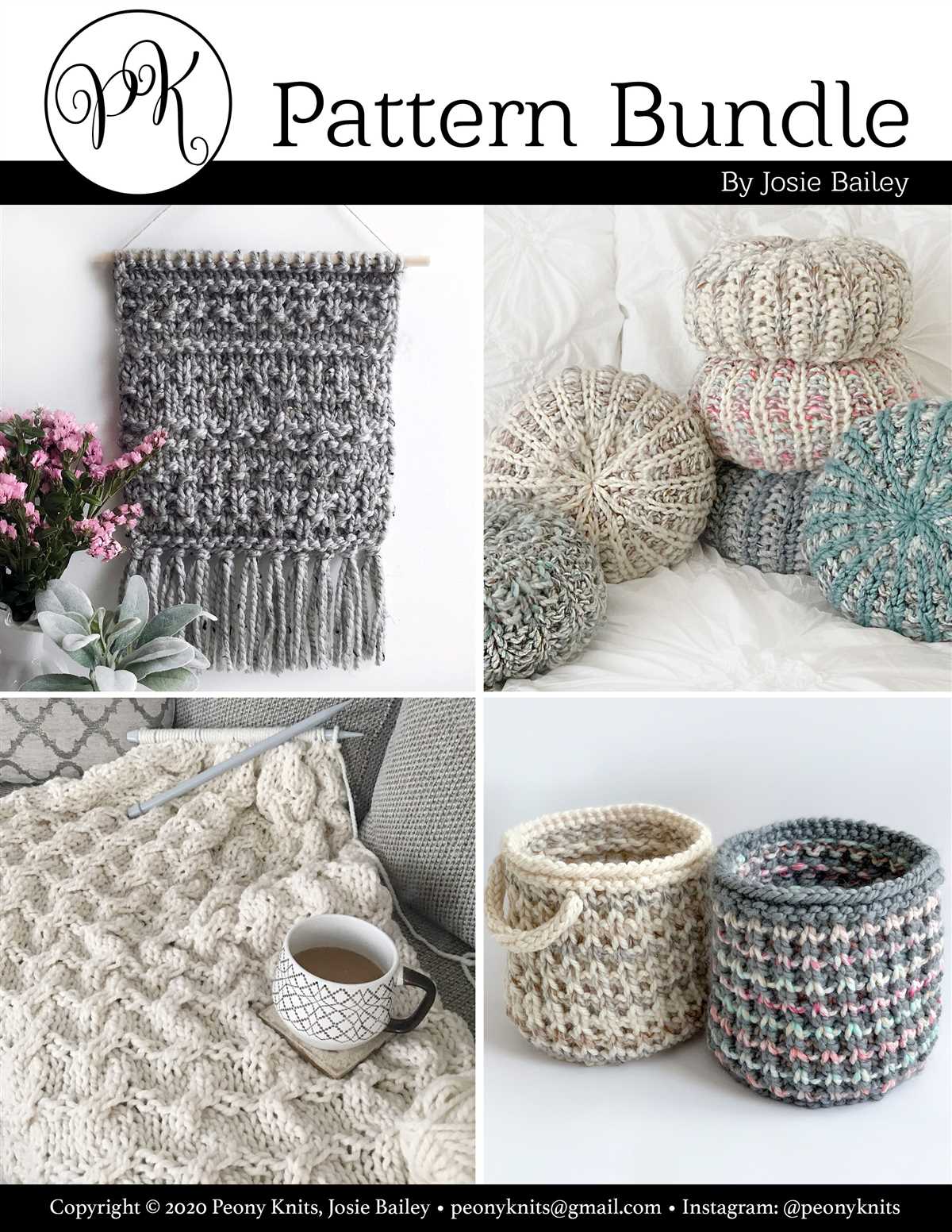 Hanging dish towel pattern knitted