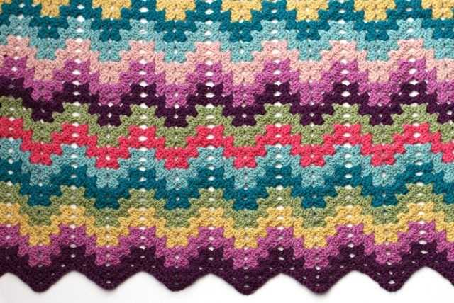 Knit ripple pattern