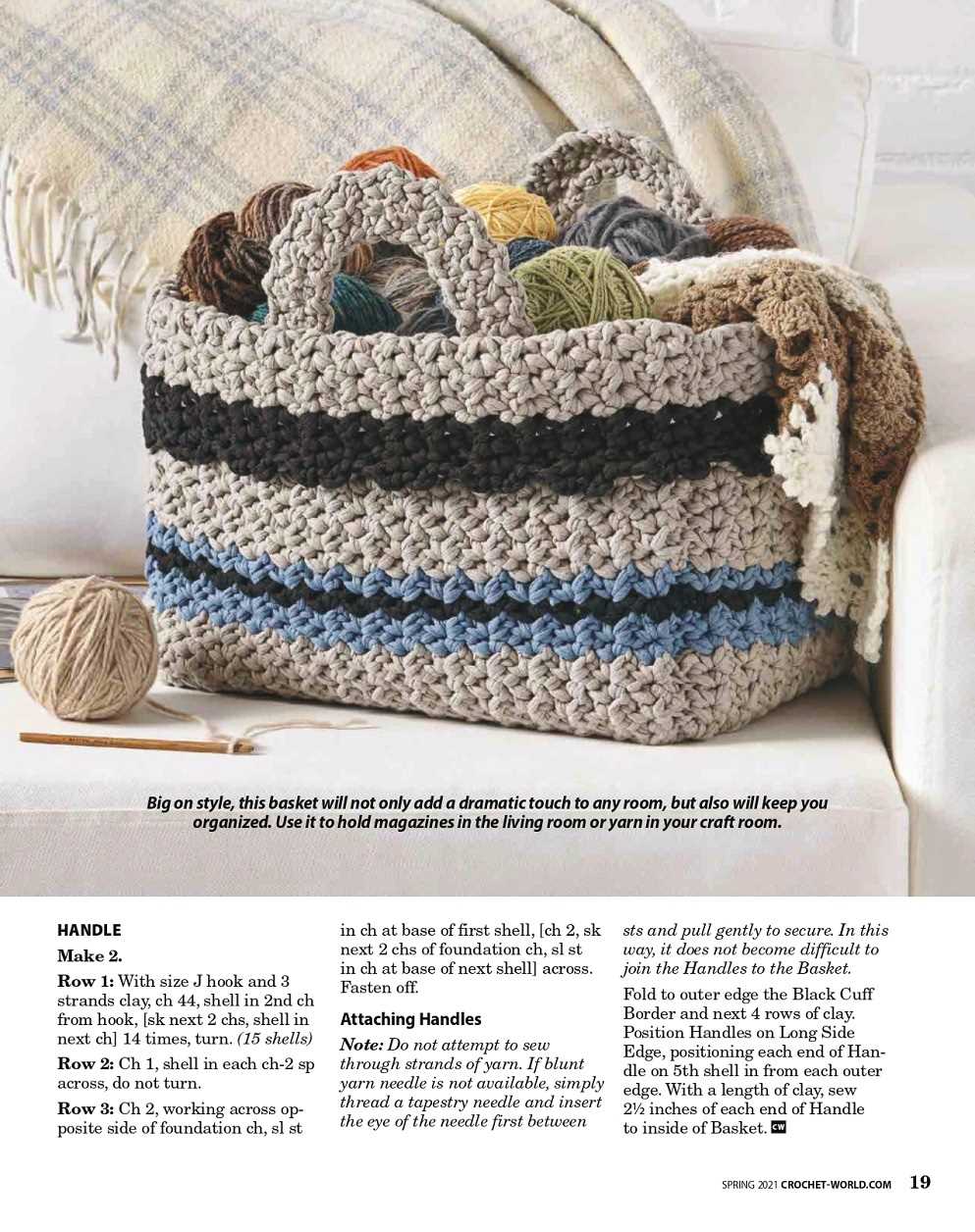 Easy knit basket pattern