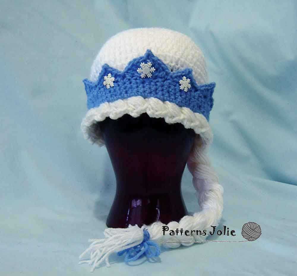 Elsa knitted hat pattern