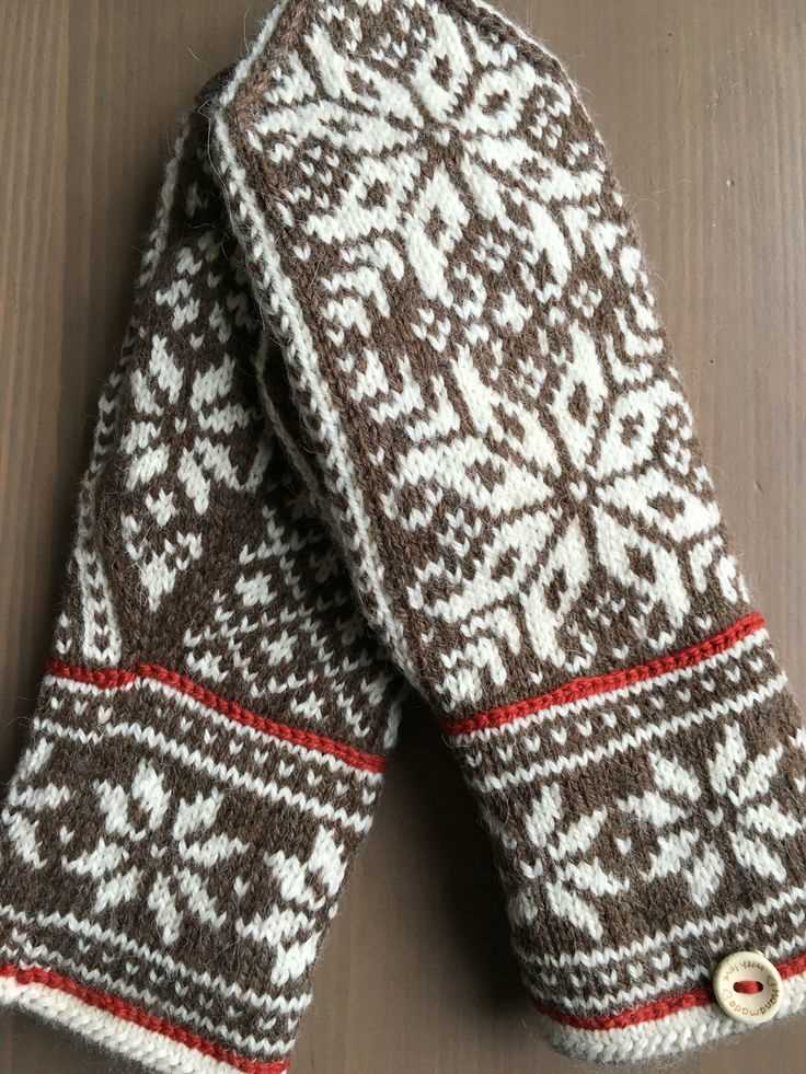 Men's mittens knitting pattern