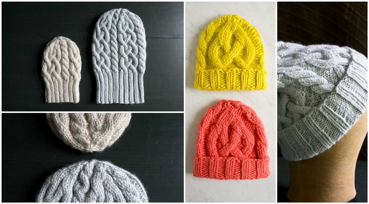 Cable hat knit pattern