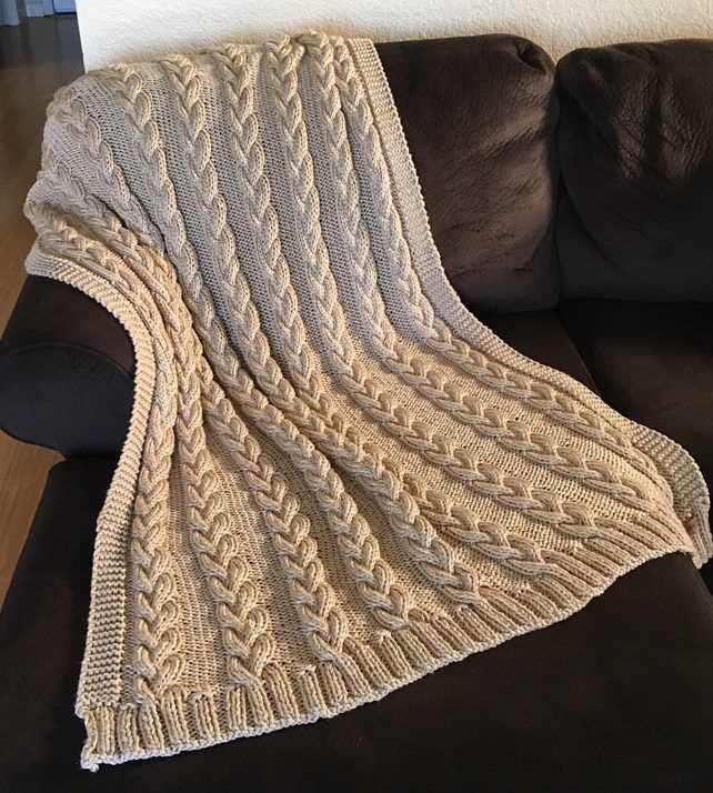 Cable knit afghan pattern free