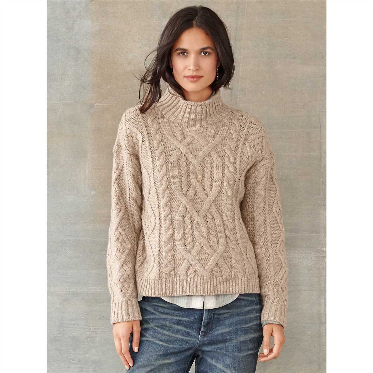 Cable knit jumper womens pattern