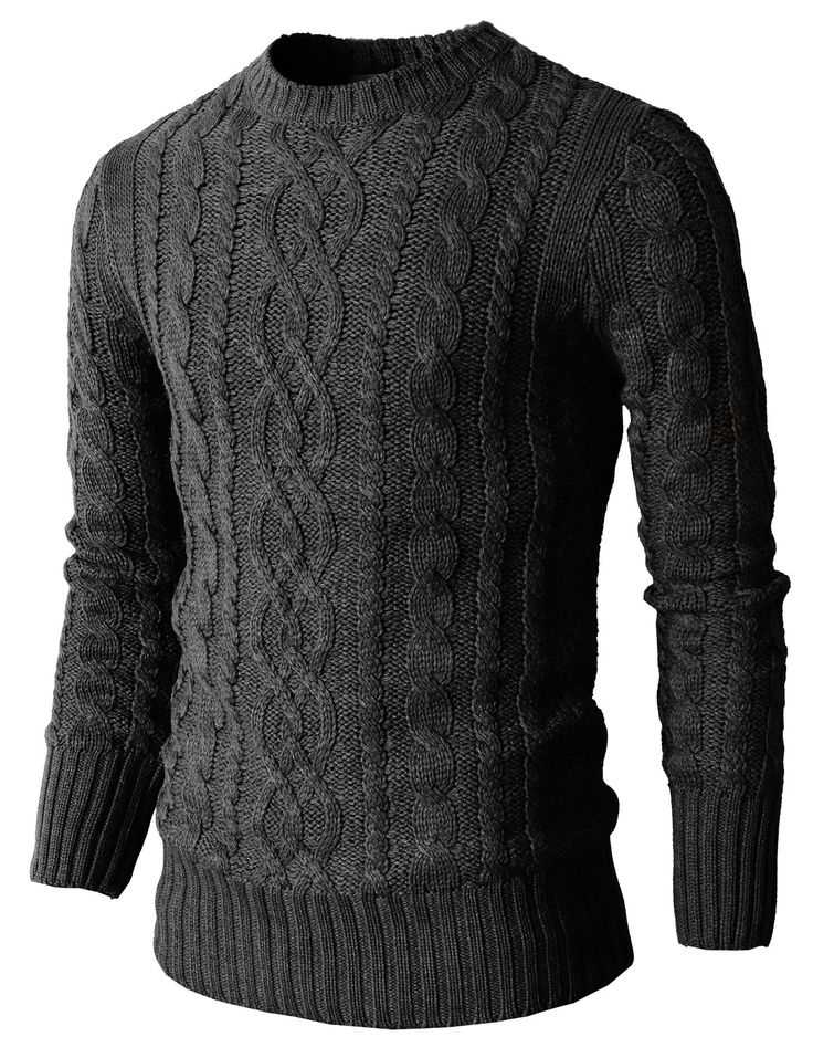 Cable knit sweater mens pattern