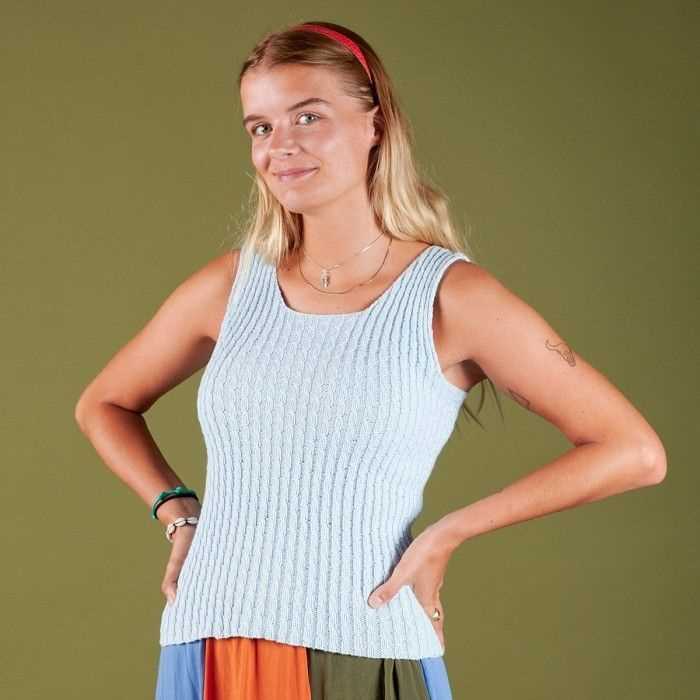 Cable knit tank top pattern