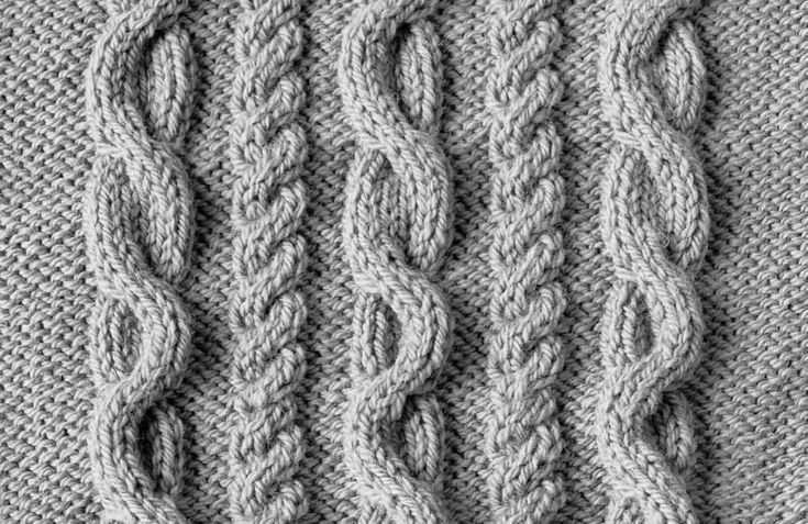 Cable knit throw pattern