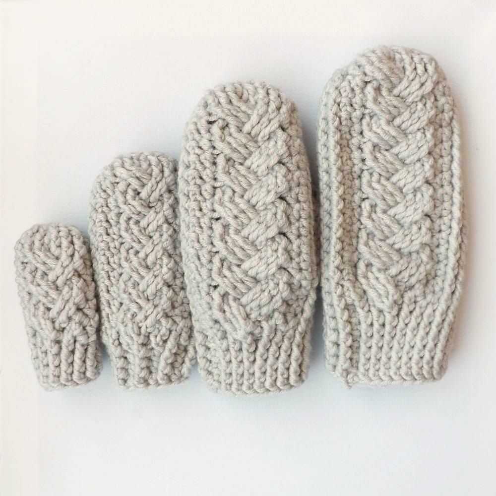 Cable mittens knitting pattern free