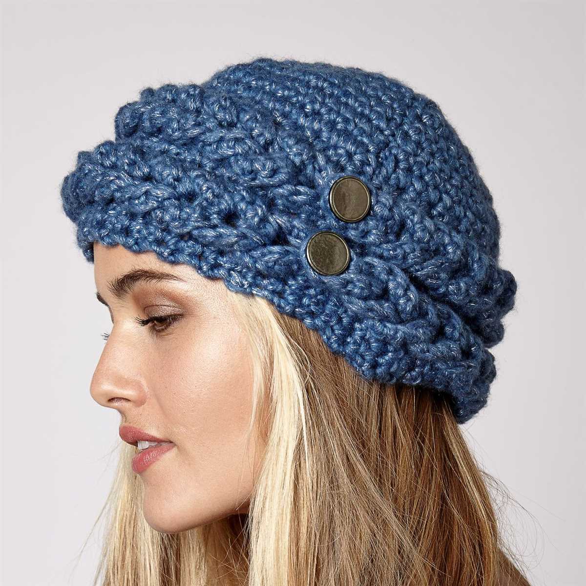 Cable hat free knitting pattern
