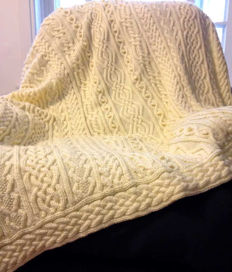 Cable knit afghan pattern free