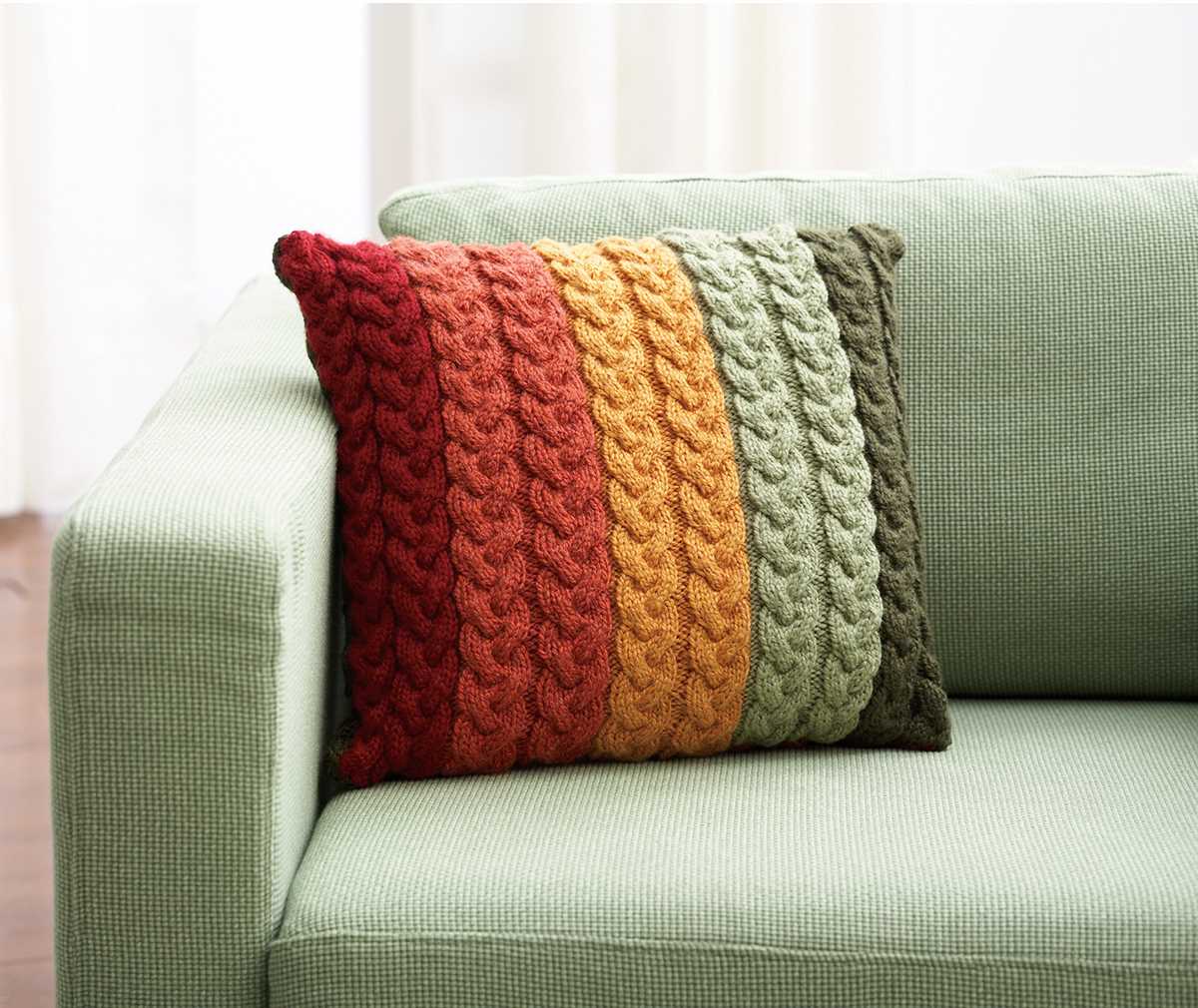 Cable knit cushion pattern free