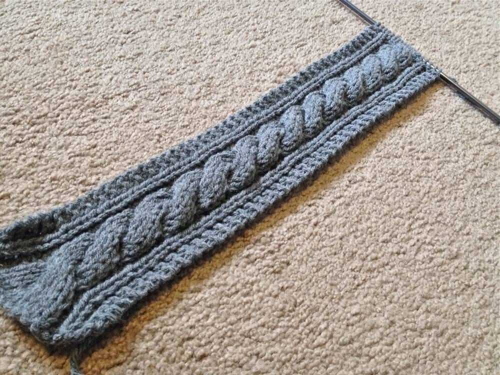 Cable knit headband free pattern
