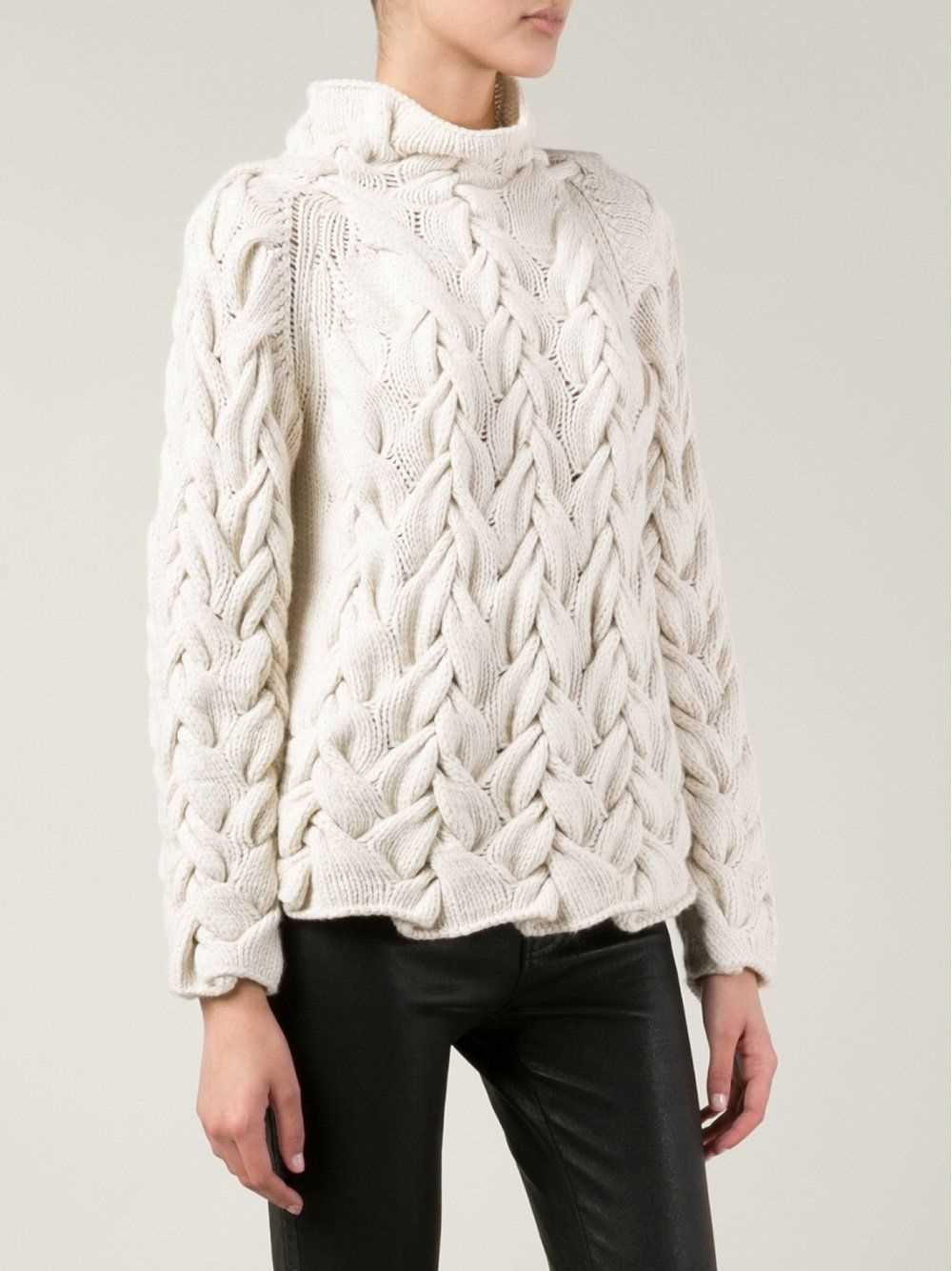 Cable knit jumper pattern womens