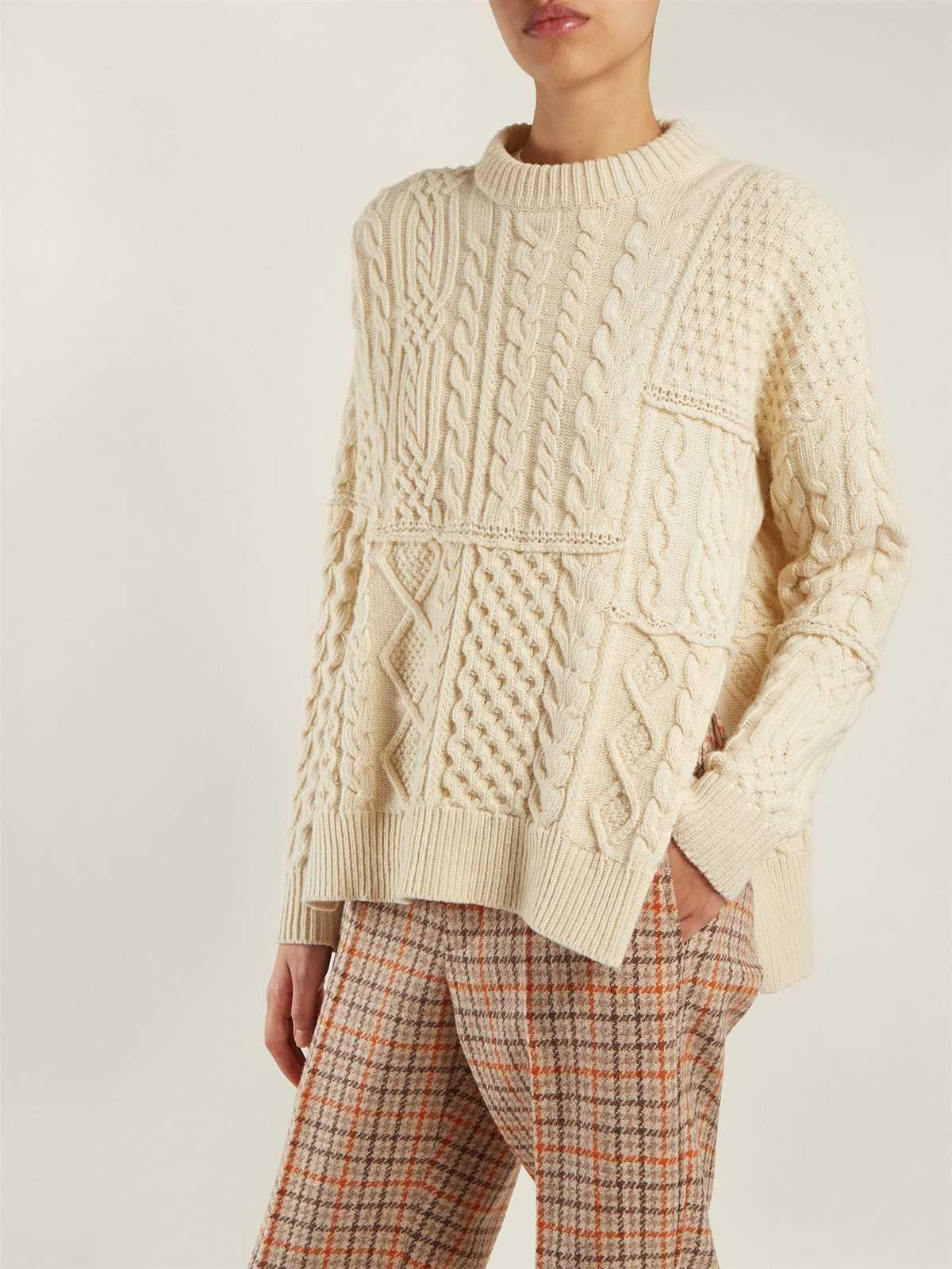 Cable knit jumper womens pattern