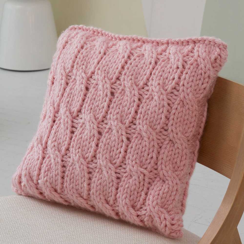 Cable knit pillow cover pattern