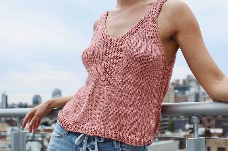 Cable tank top knitting pattern