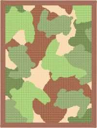 Camouflage knitting pattern