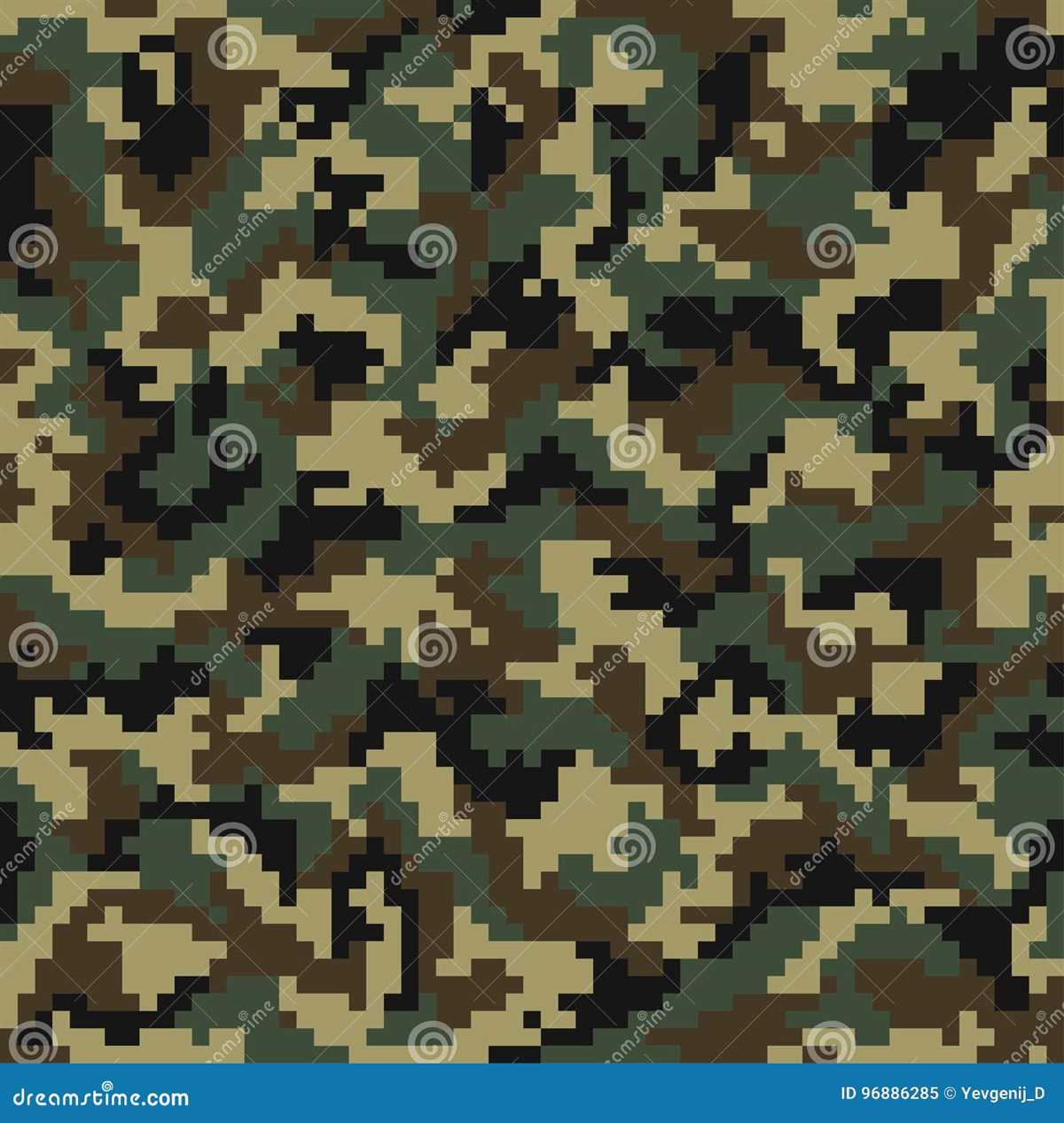 Camouflage knitting pattern